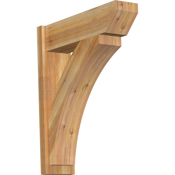 Ekena Millwork Thorton Slat Rough Sawn Outlooker, Western Red Cedar, 8"W x 28"D x 34"H OUT08X28X34THR06RWR - main
